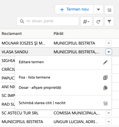 perații termen