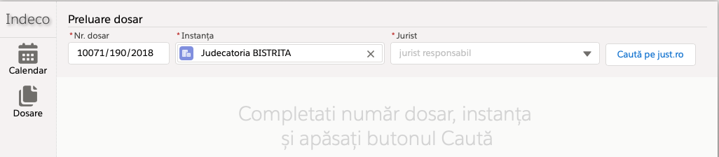 Cautare dosar pe just.ro